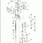 FLSTC 1BJL HERITAGE SOFTAIL CLASSIC (1998) FRONT FORK - FLSTC & FLSTF