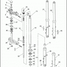 FXD 1GHL DYNA SUPER GLIDE (1998) FRONT FORK - FXD, FXDL & FXDS-CON