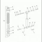 FXD 1GHL DYNA SUPER GLIDE (1998) SHOCK ABSORBERS - HYDRAULIC