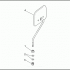 FXD 1GHL DYNA SUPER GLIDE (1998) Зеркало