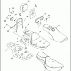 FXD 1GHL DYNA SUPER GLIDE (1998) SEATS & SISSY BAR