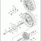 FLHT 1DDL ELECTRA GLIDE STANDARD (1998) Заднее колесо