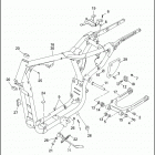 XL1200 1CAP SPORTSTER 1200 (1998) FRAME, REAR FORK & JIFFY STAND