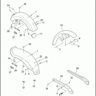 FXD 1GHL DYNA SUPER GLIDE (1998) FRONT & REAR FENDER & REAR FENDER COVERS