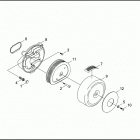 FLHTCUI 1FCR ULTRA CLASSIC (1998) AIR CLEANER - FUEL INJECTED MODELS