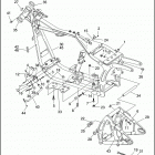 FLSTS 1BRL HERITAGE SPRINGER (1997) FRAME, REAR FORK & JIFFY STAND