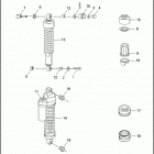 XL883HUG 4CEM SPORTSTER 883 HUGGER (1996) SHOCK ABSORBERS