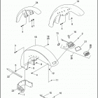FXSTC 1BKL SOFTAIL CUSTOM (1997) FRONT FENDER - FXSTC, FLSTC & FLSTF