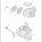 FLHP 1FJL ROAD KING POLICE (1997) TRANSMISSION, HOUSING & OIL PAN