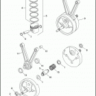 XL883HUG 4CEM SPORTSTER 883 HUGGER (1996) PISTONS, CONNECTING RODS & FLYWHEELS