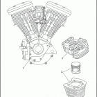 FLHTP 1DFL ELECTRA GLIDE STANDARD POLICE (1996) ENGINE, CYLINDERS, & HEADS - VВІ ™ EVOLUTION