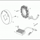 XL1200 1CAP SPORTSTER 1200 (1997) ALTERNATOR & REGULATOR