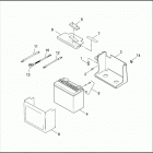FXD 1GHL DYNA SUPER GLIDE (1997) BATTERY TRAY & BATTERY