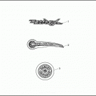 FLHTCI 1FFR ELECTRA GLIDE CLASSIC (1997) FUEL TANK TRIM