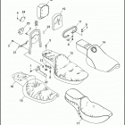 FXD 1GHL DYNA SUPER GLIDE (1997) SEATS & SISSY BAR