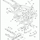 FXD 1GHL DYNA SUPER GLIDE (1997) FRAME, REAR FORK & JIFFY STAND
