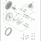 FXD 1GHL DYNA SUPER GLIDE (1997) Заднее колесо