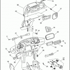 FLHTCU 1DPL ULTRA CLASSIC (1995) INNER FAIRING, RADIO CADDY & GAUGES