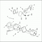 FLHTCI 1FFR ELECTRA GLIDE CLASSIC (1996) TAIL LAMP & REAR TURN SIGNALS