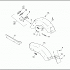 FXSTS 1BLL SPRINGER SOFTAIL (1995) Задний бампер