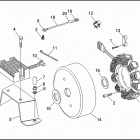 FLHT 1DDL ELECTRA GLIDE STANDARD (1996) ALTERNATOR & REGULATOR
