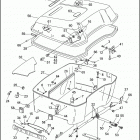FLHTCI 1FFR ELECTRA GLIDE CLASSIC (1996) LUGGAGE BOX (KING TOUR-PAK)