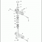 XL883HUG 4CEM SPORTSTER 883 HUGGER (1996) STEERING HEAD BRACKET ASSEMBLY
