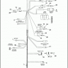 XL883HUG 4CEM SPORTSTER 883 HUGGER (1996) MAIN WIRING HARNESS (2 OF 3)