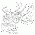 FLHTCI 1FFR ELECTRA GLIDE CLASSIC (1996) FRAME, REAR FORK & JIFFY STAND