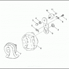 FLHTP 1DAL ELECTRA GLIDE STANDARD POLICE (WINDSHIELD) (1995) Клаксон