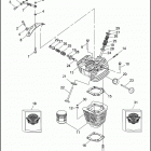 FLHTP 1DAL ELECTRA GLIDE STANDARD POLICE (WINDSHIELD) (1995) CYLINDERS, VALVES & HEADS - VВІ ™ EVOLUTION - REAR...