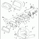 FLHTP 1DAL ELECTRA GLIDE STANDARD POLICE (WINDSHIELD) (1995) INSTRUMENTS - FLHTP