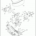 FLHTP-WND DA94 ELECTRA GLIDE STANDARD POLICE (FRG/WND) (1994) SEAT - AIR CUSHION