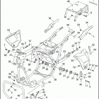 FLHTP 1DAL ELECTRA GLIDE STANDARD POLICE (WINDSHIELD) (1995) FRAME, REAR FORK & JIFFY STAND - FLHTP