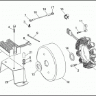 FLHTP 1DAL ELECTRA GLIDE STANDARD POLICE (WINDSHIELD) (1995) ALTERNATOR & REGULATOR