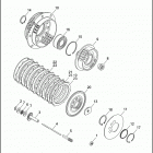 FLHTP 1DAL ELECTRA GLIDE STANDARD POLICE (WINDSHIELD) (1995) Сцепление