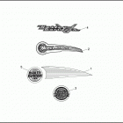 FLHTCU 1DPL ULTRA CLASSIC (1995) FUEL TANK TRIM - 1995