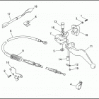 FLHTP 1DAL ELECTRA GLIDE STANDARD POLICE (WINDSHIELD) (1995) Привод управления сцеплением