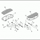 FLHTP-WND DA95 ELECTRA GLIDE STANDARD POLICE (FRG/WND) (1995) FOOTBOARDS