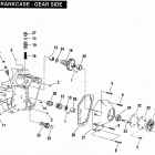FXRP EFLS Police Low Rider (1995) CRANKCASE - GEAR SIDE