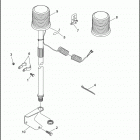 FLHTP-WND DA95 ELECTRA GLIDE STANDARD POLICE (FRG/WND) (1995) STROBE LAMPS - REAR