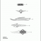 FXSTS 1BLL SPRINGER SOFTAIL (1995) FUEL TANK TRIM - 1995