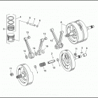 FXRP-WND ED93 SUPER GLIDE POLICE (FRG/WND) (1993) PISTONS, CONNECTING RODS & FLYWHEELS