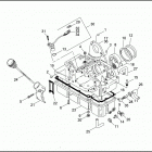 FLHTCU 1DPL ULTRA CLASSIC (1993) TRANSMISSION HOUSING & OIL TANK
