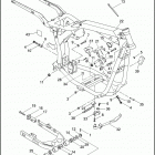 FXDS CONV 1GGL DYNA SUPER GLIDE CONVERTIBLE (1994) FRAME, REAR FORK & JIFFY STAND