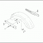 FXRS CONV 1EML SUPER GLIDE CONVERTIBLE (1993) REAR FENDER SUPPORTS
