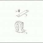 FXRS CONV 1EML SUPER GLIDE CONVERTIBLE (1993) Клаксон