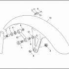 FXSTS 1BLL SPRINGER SOFTAIL (1993) FRONT FENDER - FXSTS