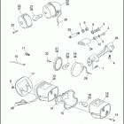 FXSTS 1BLL SPRINGER SOFTAIL (1993) TAIL LAMP & REAR TURN SIGNALS