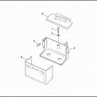 FXDB 1GBL DYNA STURGIS (1991) BATTERY TRAY